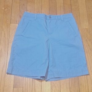 lauren ralph lauren khaki bermuda shorts womens 4 high rise flat front baby blue